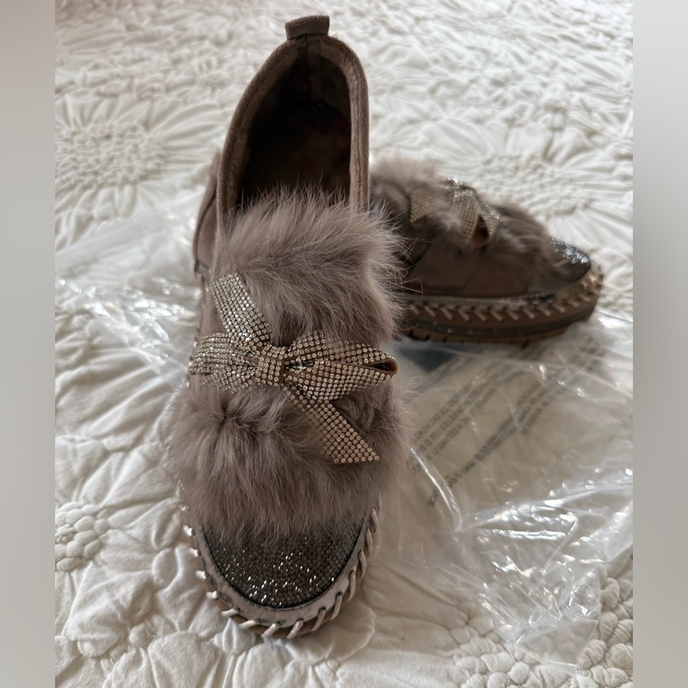 Brown Sparkle Loafers - Picture 5 of 10